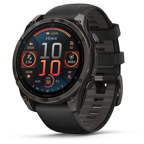 Garmin Fenix 8 Sapphire Amoled Titane 47mm Carbon Gray Gris