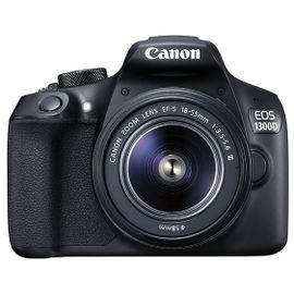 Canon EOS 1300D - Appareil photo numérique - Reflex - 18.0 MP - APS-C - 1080p / 30 pi/s - 3x zoom optique objectif EF-S 18-55 mm DC III - Wi-Fi, NFC - noir