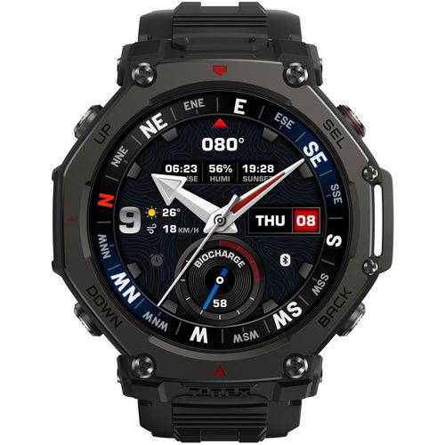 Amazfit T-Rex 3 Pro 1.5" AMOLED 48 mm Numérique 480 x 480 Écran tactile Noir Wifi GPS (satellite)