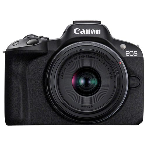 Appareil photo Système sans miroir Canon EOS R50 sans miroir - 24.2 MP - APS-C - 4K / 30 pi/s - 2.5x zoom optique objectif RF-S 18 - 45mm F4.5 - 6.3 IS STM, 55 - 210 mm F5.0-7.1 IS STM - Wi-Fi...