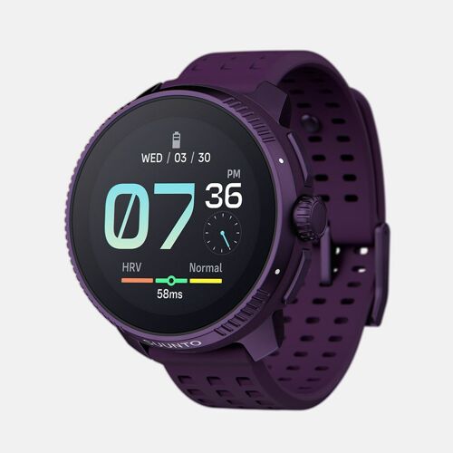Suunto Race - Polyamide renforcé de fibres de verre - montre de sport avec bracelet - silicone - taille du poignet : 125-175 mm - affichage 1.43" - 32 Go - Bluetooth - 69 g - améthyste titane