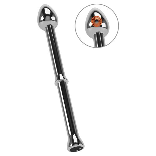 Stimulateur Prostatique Vibrant Metal Milking Stick Argent - Rebel Men's Gear - Argent