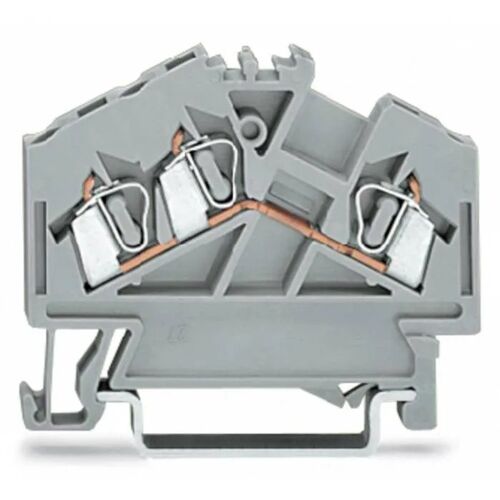 Borne de passage WAGO 280-641 5 mm ressort de traction Affectation: L gris 100 pc(s)