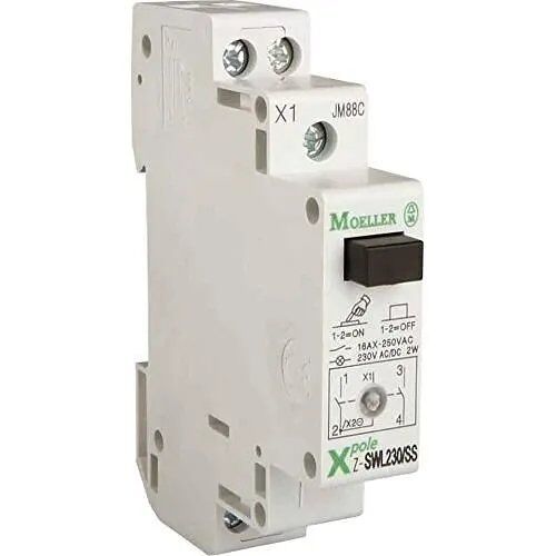 Interrupteur Va et Vient - Eaton - Z-Sw-So 276302 - 2 Boutons - Prêt à Poser - Plastique