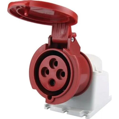 Prise programmable - FAMATEL - 23396 - 32A 4P 400V - Rouge - IP44 - ECO SpeedPRO