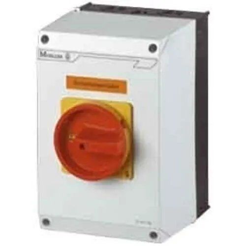 Interrupteur principal - EATON - 3 broches + 2 NO + 1 NC - 20 A - Fonction d'urgence - Verrouillable