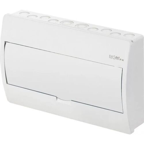 Appareillage modulaire - ELEGANT EP-nt 1/12 - Blanc - IP40 - Installation en saillie