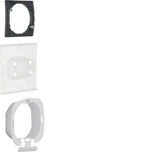 Joint étanchéité pour interrupteur poussoir - HAGER - 10107100 - Plastique - 2 boutons - Blanc
