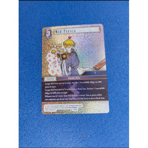 Mid Previa 7 101h Foil Carte Card Final Fantasy 5