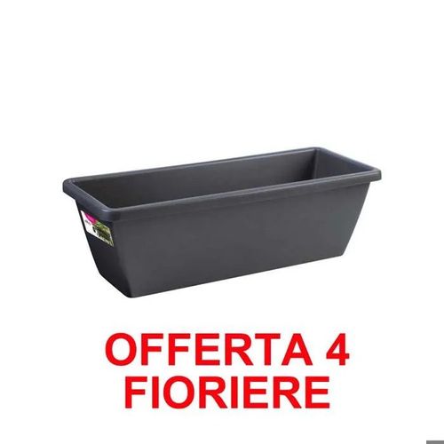 Offerta 4 Fioriera Barcelona Trough 50cm Anthracite Elho