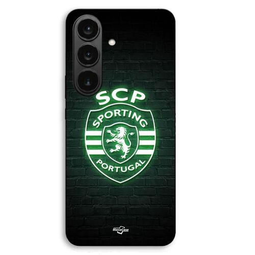 Coque Pour Samsung Galaxy S26 Plus SCP sporting portugal lumineux fond noir Maniacase