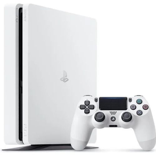 Console salon - Sony - PS4 Slim Glacier White 500 Go - Blanc - 24 Janvier 2017
