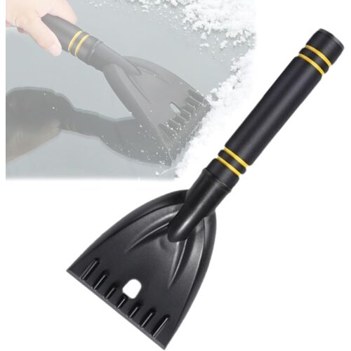 Grattoir À Glace Pour Voiture Lame Large Et Sécurisée, Grattoir Glace Voiture Ergonomique Rapide Puissant, Raclette Voiture 2 En 1 Givre Avec Poignée Abs, Pour Pare-Brise Et Fenêtre 30cm¿Noir¿