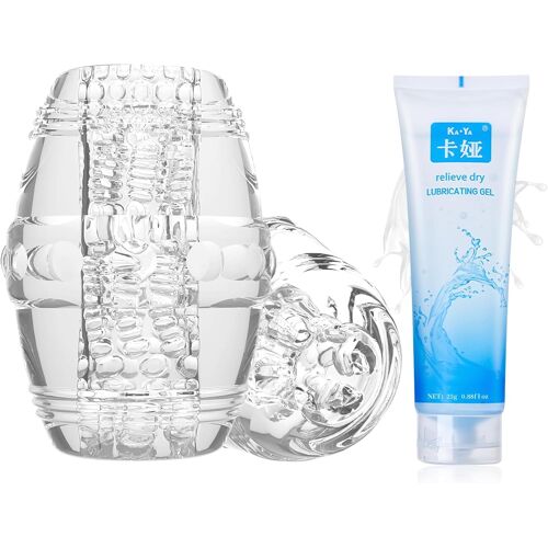 Masturbeuse Homme- Avec Lubrifiant 25 G,Sex Toys Masturbateurs Masculins Réaliste Vaginettes Silicone Pour Homme Sextoy- Du Gland Poche Chatte Pipe Pénis Sex Toyset