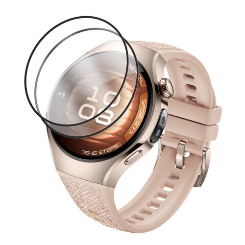 Lot De 2 Verres Trempé Pour Huawei Watch 5 42mm 1.38""- Film De Protection Avec Bordures Noir - Visiodirect -