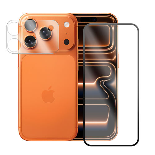 Verre trempé pour Apple Iphone 17 PRO MAX 6.9""+ Verre trempé Protecteur d'objectif camera arrière - Visiodirect -