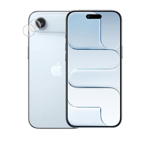 Lot de 2 Verre trempé camera, Protection d'objectif arrière pour Iphone Air 17 Slim 6.5"" A3517, A3260, A3518, A3516 - Visiodirect -