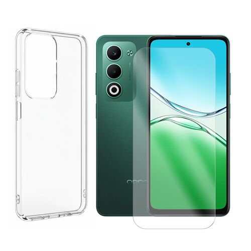 Verre trempé + Coque de Protection transparente souple silicone pour Oppo A5 4G 2025 CPH2727 6.67"" - Visiodirect -