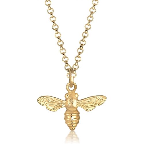 Collier Femme Pendentif Abeille Animal - (925/1000) Argent