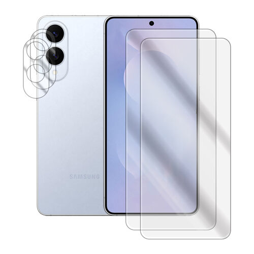 Lot de 2 Verre trempé compatible pour Samsung Galaxy S25 Edge 5G SM-S937B 6.7"" + lot de 2 Verre trempé Protecteur d'objectif camera arrière - Visiodirect -