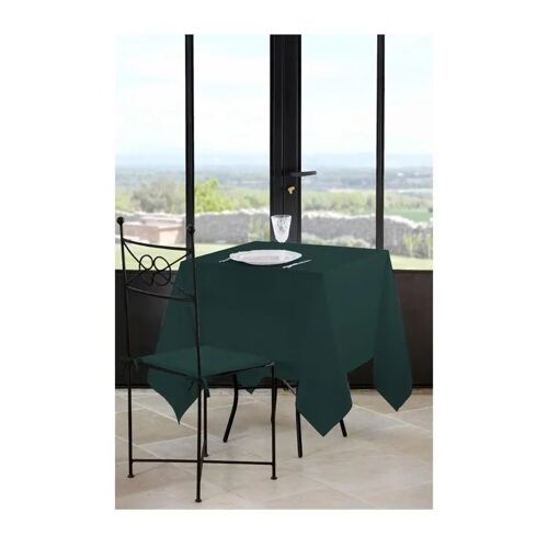 Nappe Carree En Polyester 180 X 180 Cm Emeraude