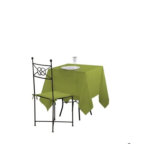 Nappe Carrée - 180 X 180 Cm - Polyester - Vert Clair - Entretien Facile