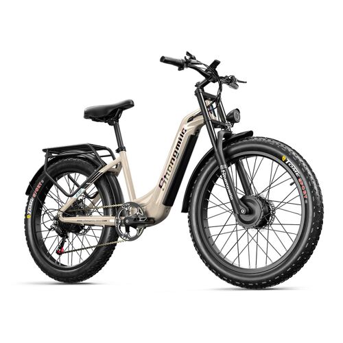 Vélo Électrique Shengmilo S700 Moteur 2000 W Batterie 48 V 17,5 Ah Vitesse Maximale : 45 Km/H Autonomie : 90 Km Pneus Larges De 26 Pouces Suspension Avant Freins Hydrauliques