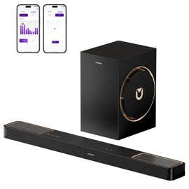 Barre de son Ultimea Skywave F30 Boom 3.1.2 canaux, puissance de crête de 360 ¿¿W, Dolby Atmos, contrôle via application, compatible avec la connexion HDMI, Bluetooth 5.4