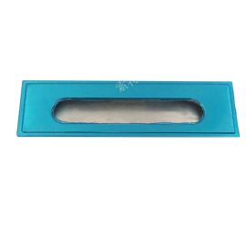 Poignée de tiroir dissimulée carrée, acier inoxydable, entraxe de 128 mm