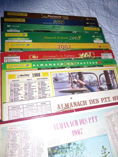 Lot De Calendriers Des Ptt