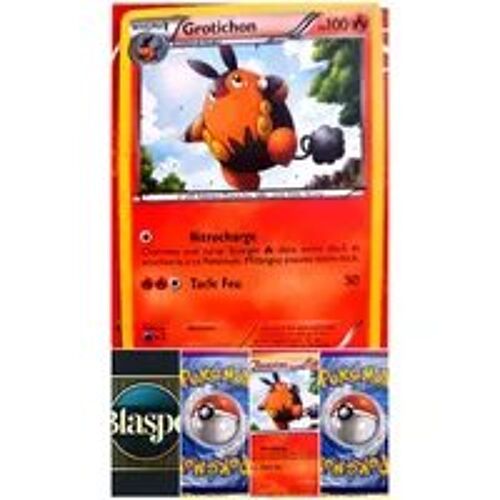 Carte Pokémon Grotichon 17/114 – Pokémon Cochon Feu – Carte Officielle Française