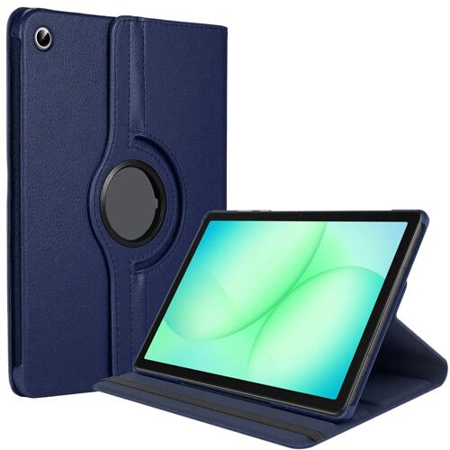 Coque pour Samsung Galaxy Tab A9 Plus / A11 Plus, Protection Rotative 360° - Bleu Marine - E.F.Connection