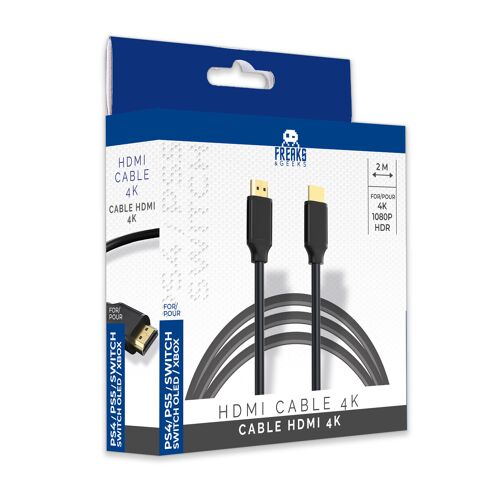 FREAKS AND GEEKS - CABLE HDMI 4K - 2 METRES - PS4/SWITCH/XBOX ONE