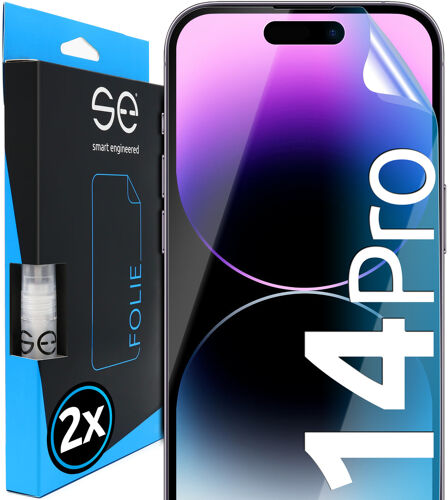 Smart Engineered SE0-F0101-0273-22-M écran et protection arrière de téléphones portables Protection d'écran transparent Apple 2 pièces pour Apple iPhone 14 Pro