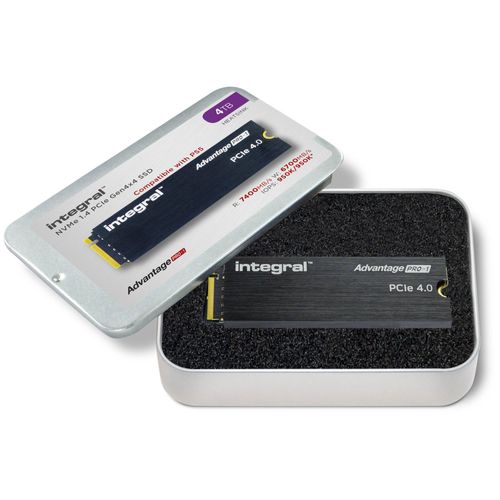 Integral INSSD4TM2280G4AP1XHS disque SSD 4 To M.2 PCI Express 4.0 NVMe TLC