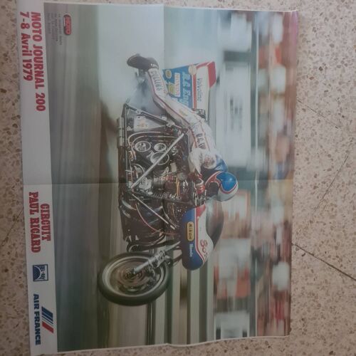 Poster Circuit Paul Ricard. Grand Format. Moto Journal 1979.