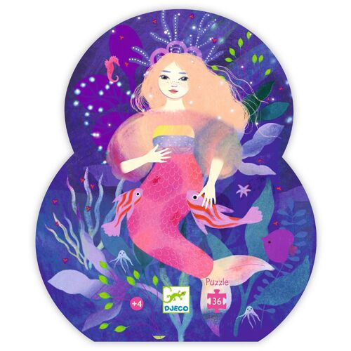 PUZZLE DJECO ELLA, LA SIRÈNE 36 PIÈCES