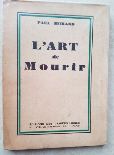 L'Art De Mourir Suivi De Le Suicide En Littérature