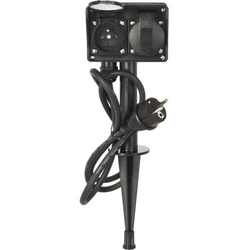 Multiprise avec minuterie ext 1,5m fil noir