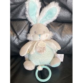 Peluche musicale Lapin de sucre Vert Amande doudou et compagnie 16-26cm