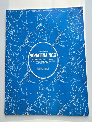 Telemann, Sonatina Pour Clarinette Et Piano - Ed. Boosey And Hawkes