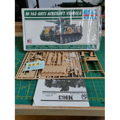 Maquette Char Esci 1/72 : M 163 Anti Aircraft-Esci