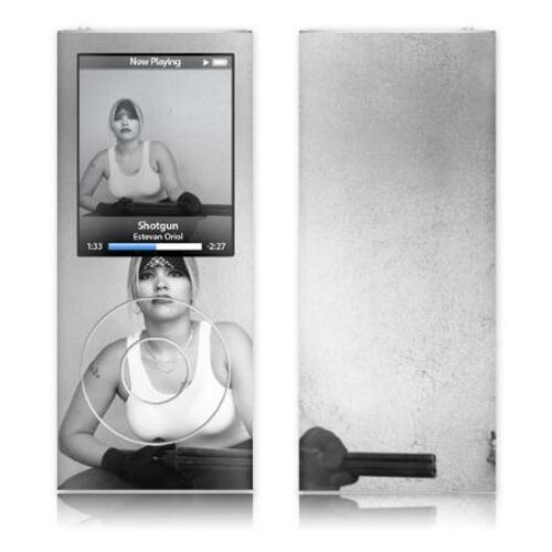 MusicSkins MS-ESTV30005 Coque pour appareil mobile Lecteur MP3/MP4 Noir et Blanc pour Apple iPod Nano 4G