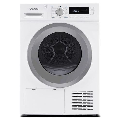 Vedette VSF318HW sèche-linge Pose libre chargement frontal 8 kg Blanc
