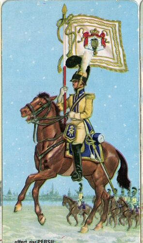 Carte Persil Les Porte-Drapeau De Napoléon Gardes Du Corps Saxons 1812