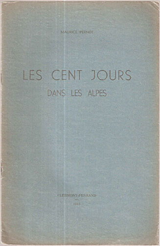 Les Cent Jours Dans Les Alpes