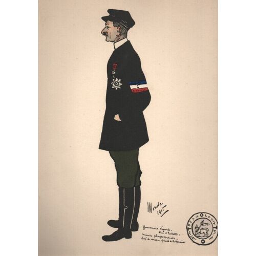Parc D'artillerie Deplace De Versailles. Portraits De Militaires
