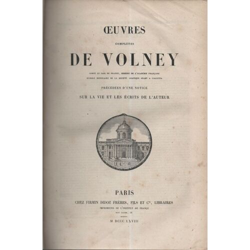 Oeuvres Completes . Comte Et Pair De France