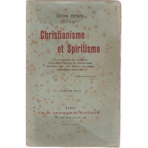 Christianisme Et Spiritisme