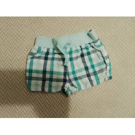 Short A Carreaux Bleus Clairs/Blancs 6 Mois Creeks.